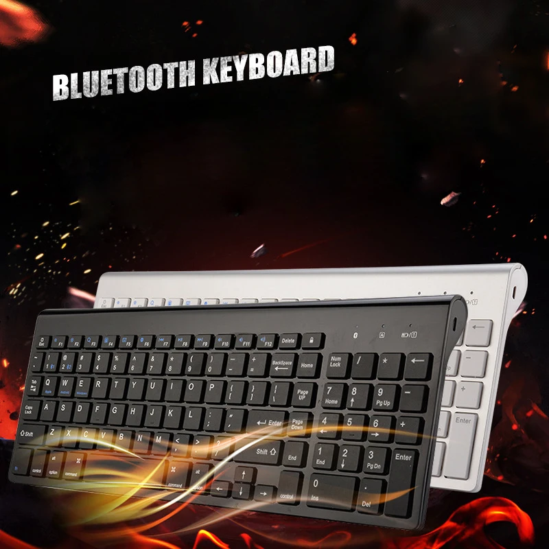 Универсальная беспроводная Bluetooth клавиатура Landas для Mac проводная USB с 102 клавишами