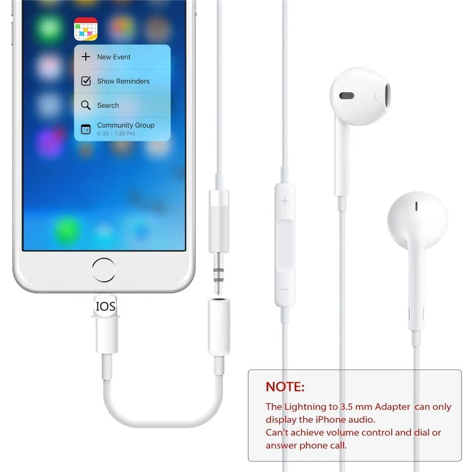 Адаптер для Lightning на 3,5 мм разъем AUX кабель для iPhone 11 Pro 7 8 plus XR XS MAX для 3,5 мм наушников аудио адаптер сплиттер