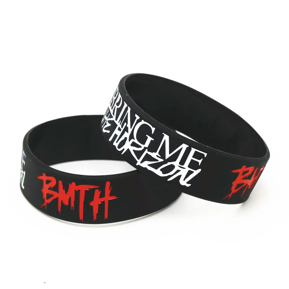 Музыкальный браслет BMTH Bring Me The Horizon 1 шт. силиконовые браслеты и металлический для