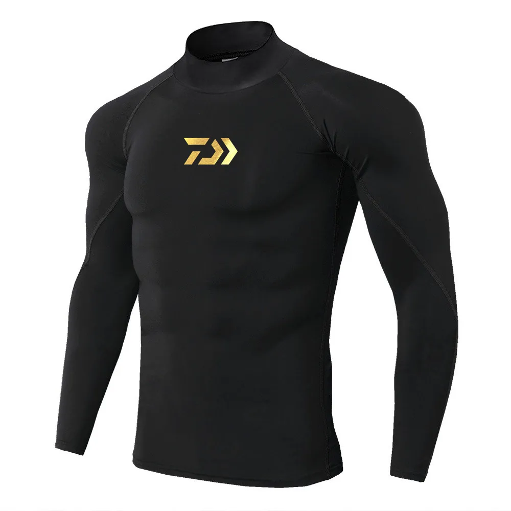 DAIWA Новая мужская Спортивная футболка с длинными рукавами облегающая футболка Топ компрессионная одежда для бега быстросохнущая футболка одежда для рыбалки - Цвет: 5