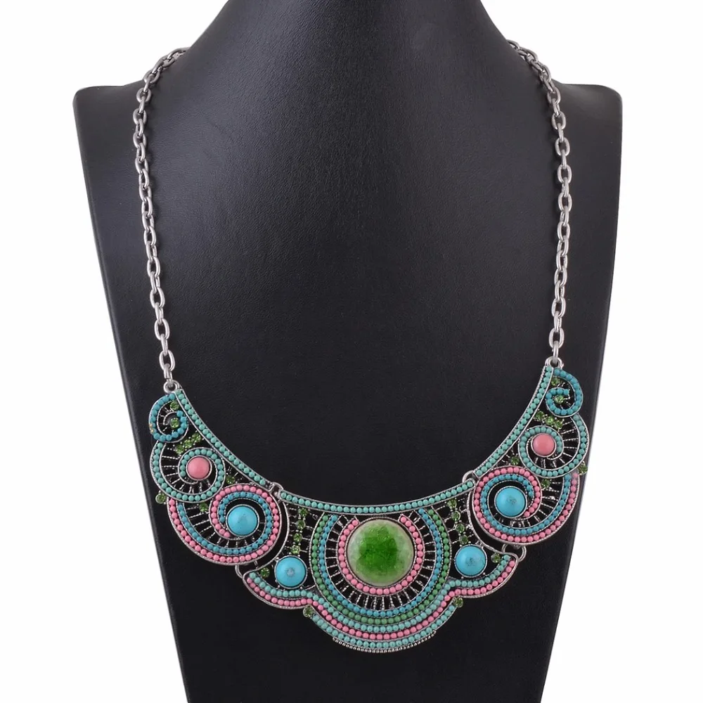 Мода женщин ювелирные изделия из бисера колье ожерелье себе винтажный стиль