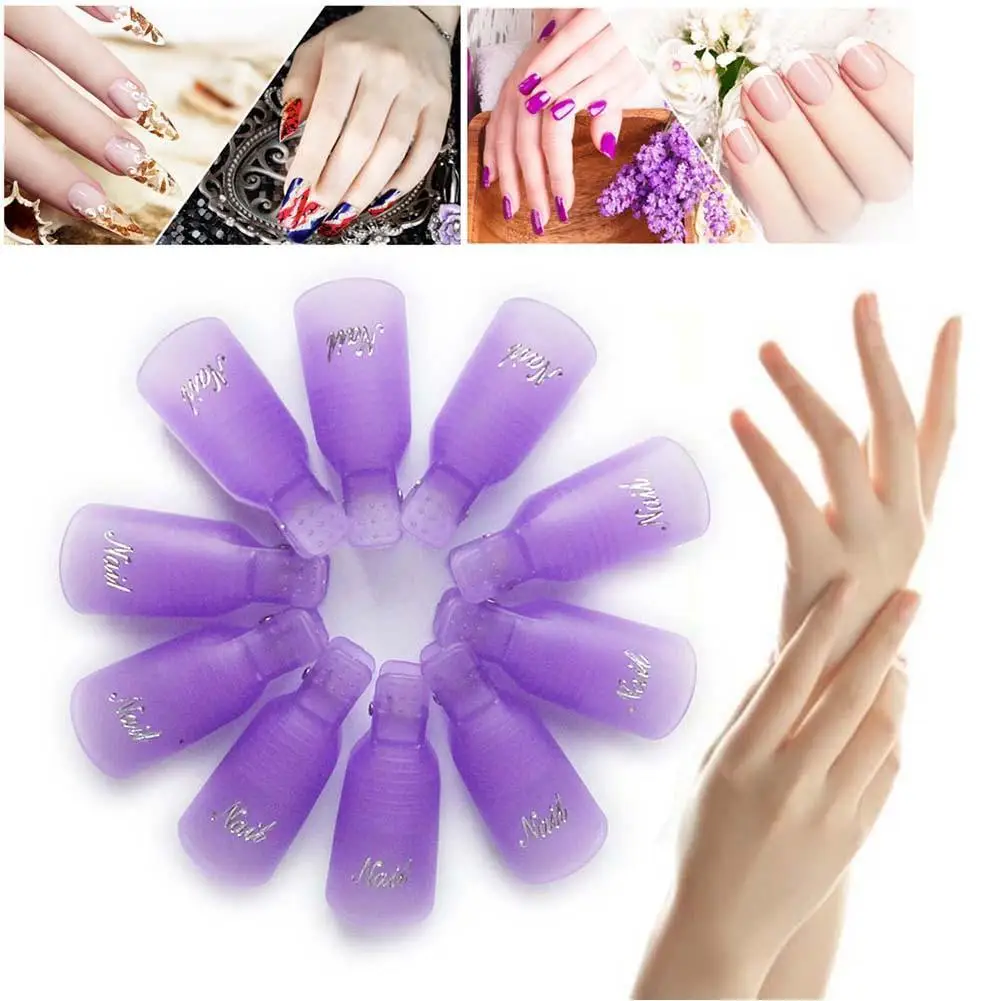 10 шт. Профессиональный лак для ногтей УФ-гель удаления обертывания дизайн