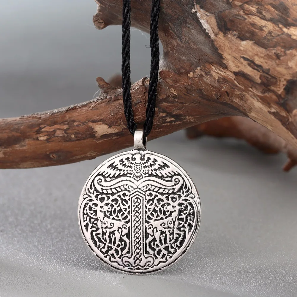 Кулон Иггдрасиль винтажное ожерелье мужское Дерево жизни мир дерево Yggdrasil серебряный кулон Irminsul мужчины Викинг женщины ювелирные изделия
