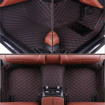 black and red Пользовательские подходят для правого привода автомобильные коврики для Mercedes Benz S class W220 V220 W221 V221 W222 V222 S600 L S63 S65 AMG - Название цвета: black and red