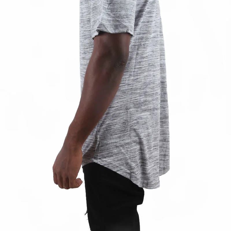 Moomphya хип-хоп Уличная одежда полосатая Мужская футболка с длинным подолом