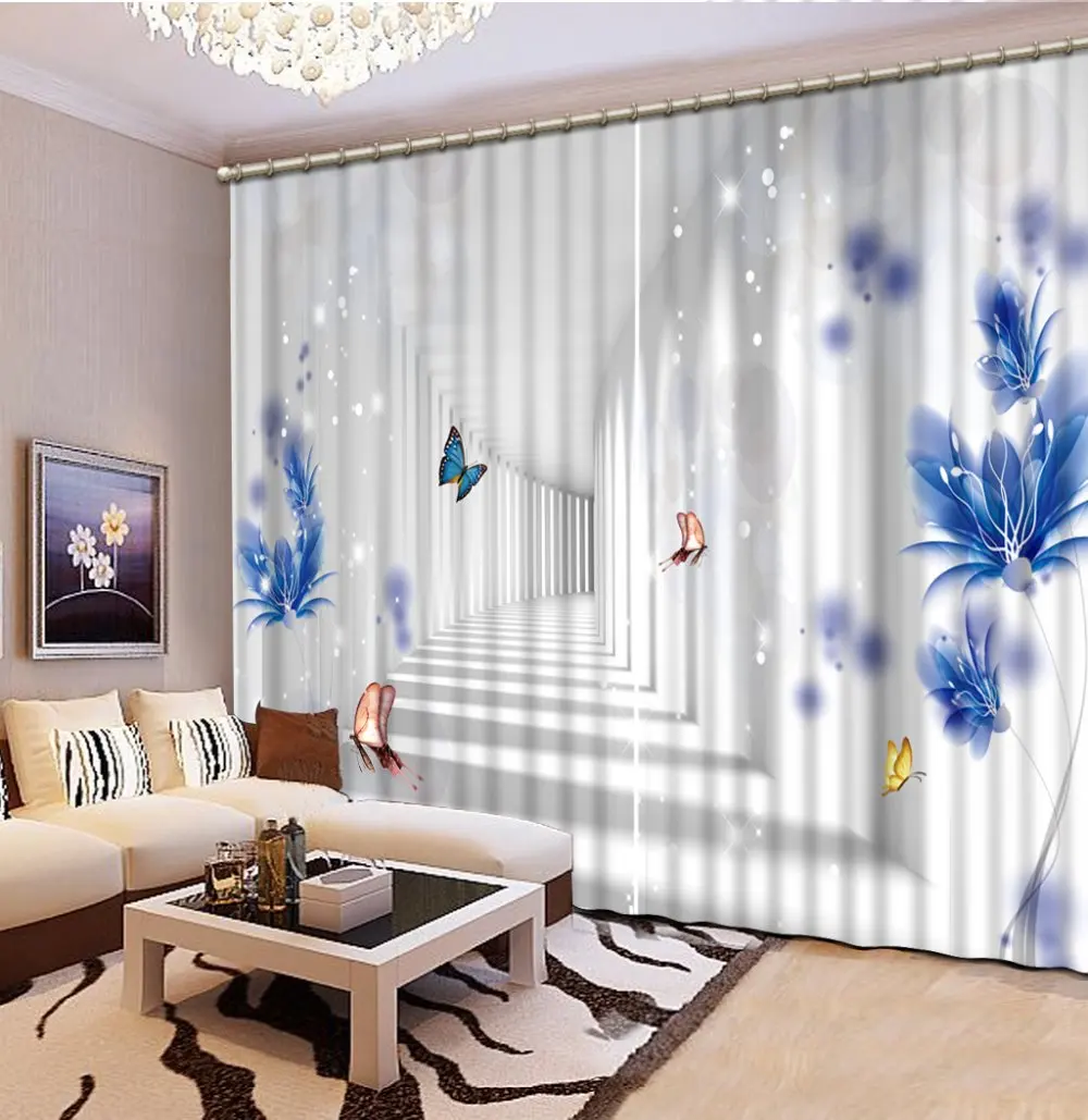 Шторы блэкаут 3D для гостиной постельного белья офиса дома окна с узором в виде