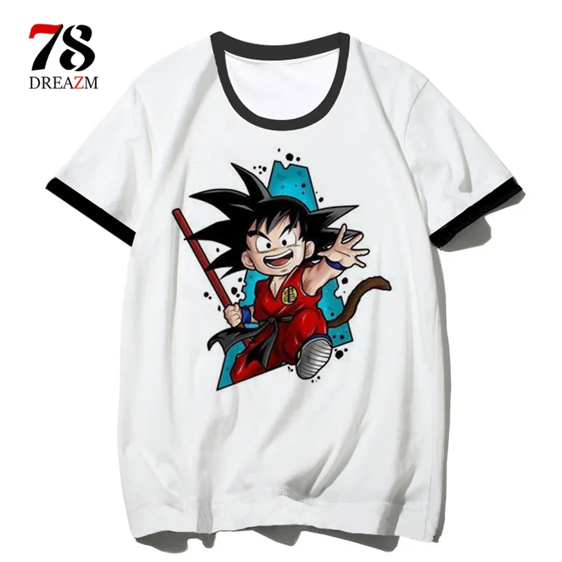 Dragon Ball футболка гоку пара топ тройник вегета мужчины/женщины наруто лучший друг футболка Dragon Ball Z футболка dbz Son аниме