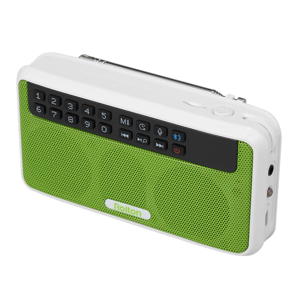 Rolton E500 беспроводной Bluetooth динамик Портативный 6 Вт HiFi стерео TF музыкальный проигрыватель цифровой FM радио Светодиодный дисплей микрофон