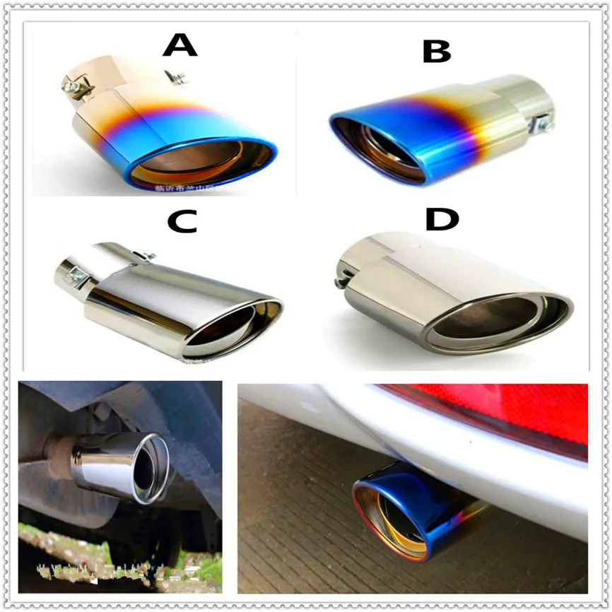 304 Steel Car Exhaust Muffler Tip pipe cover Tail For Nissan NV200 Nuvu NV2500 Forum Denki 350Z Zaroot March Murano TIIDA | Автомобили и