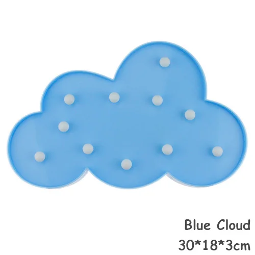Blue Cloud Звездное облако Луна 3D ночной Светильник Светодиодный настольный светильник детский подарок игрушка Домашний Светильник ing ночные лампы Свадебный декор романтический - Испускаемый цвет: Blue Cloud
