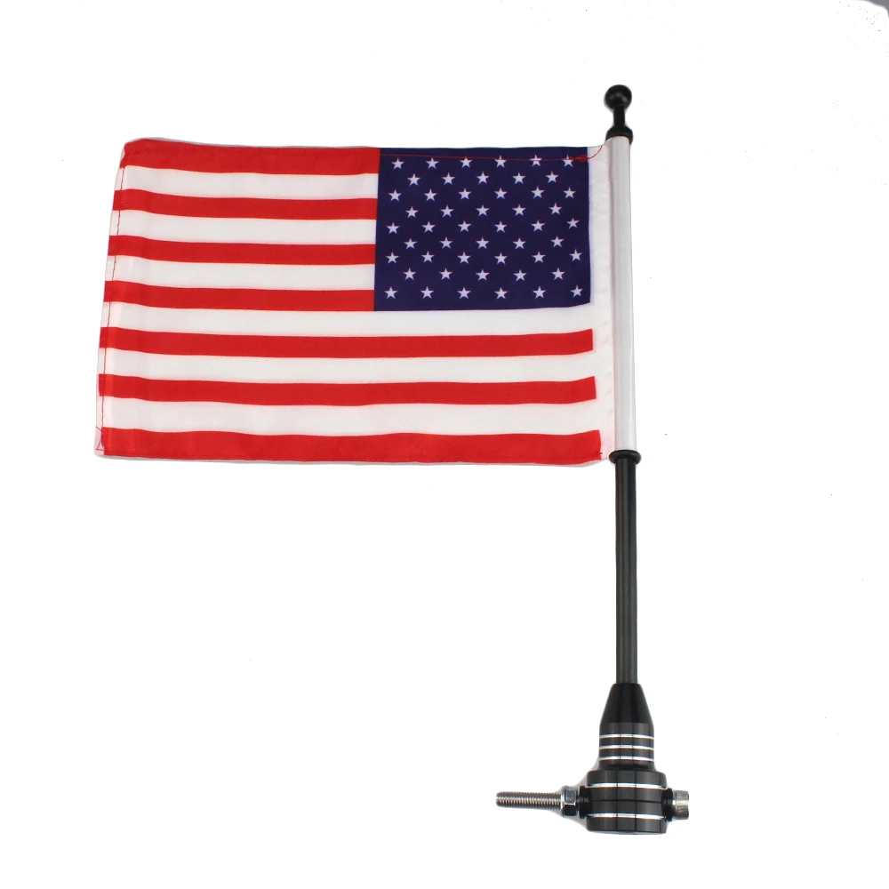 Мотоцикл на заказ задняя багажная полка крепление полюс с американский флаг США