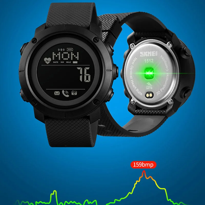 Умные часы для Android Wear OS IOS Bluetooth женские умные мужские спортивные с компасом SKMEI