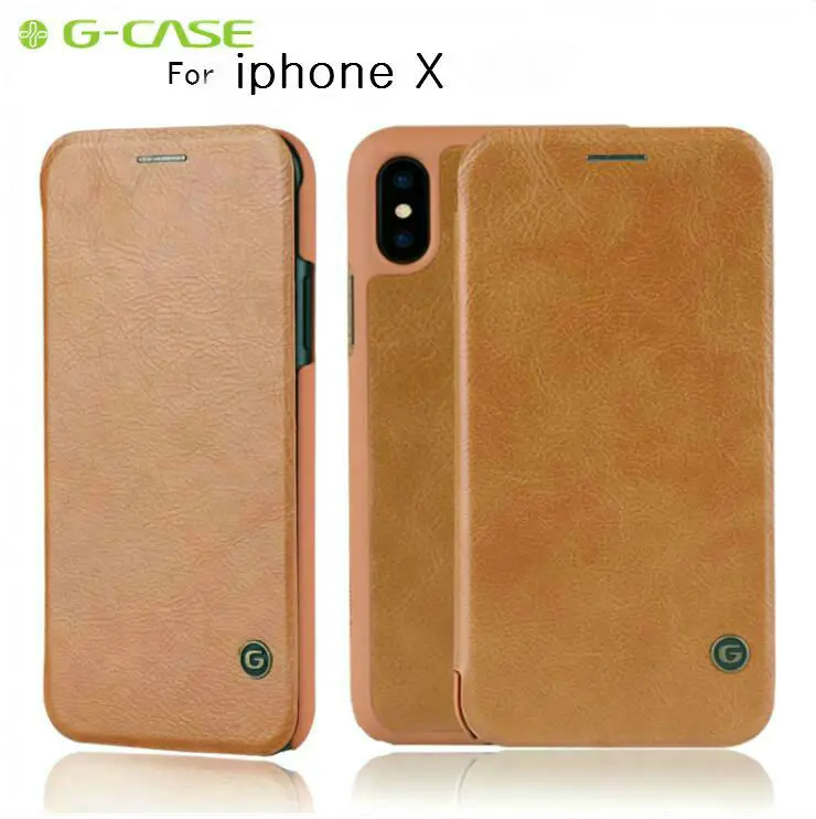 Чехол для iphone X из натуральной Бизнес кожи Флип бренд Роскошный чехол кошелек карта чехол для iphone X 5," чехол Подарок