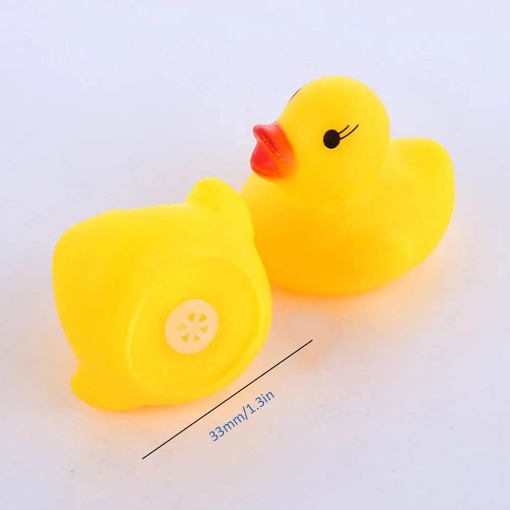 OCDAY 1 pc Squeaky Ducks Baby Bath Toys Kids children Game Toys Yellow Duck Duckie Taking Shower Water Toys Gift Drop shipping