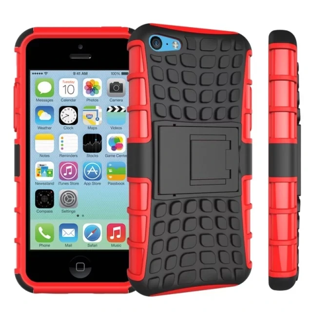 Для iPhone 5c Дело Heavy Duty Броня Противоударный Гибридный Жесткий Мягкий Прочный