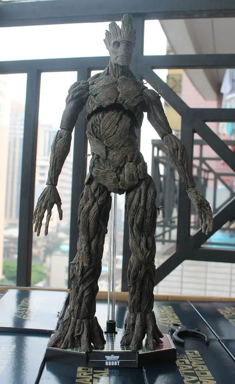 Горячие игрушки версия Marvel Groot in Guardians of The Galaxy Tree человек Мстители 40 см Большой размер BJD фигурка игрушки