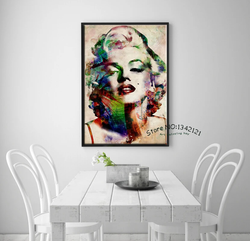 Поп-арт современный Куадрос декоративно-прикладного искусства Портрет холст