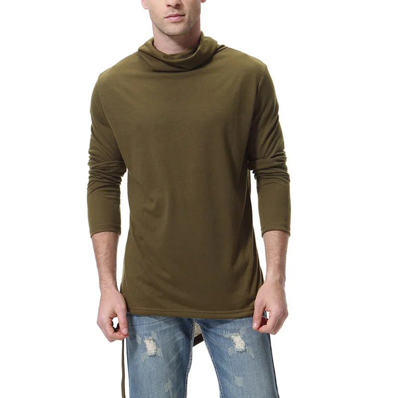 

Tops Sleeve Long Leisure Color Sweater Mens Shirt Outdoor T-Shirt Turtleneck