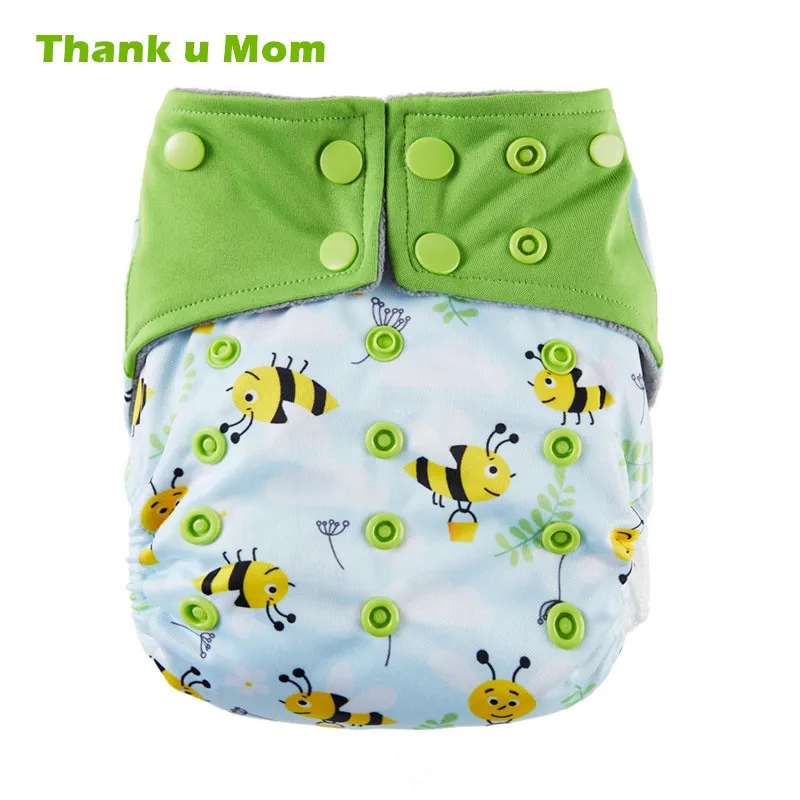 Детские многоразовые тканевые подгузники Thank u Mom с встроенной вставкой