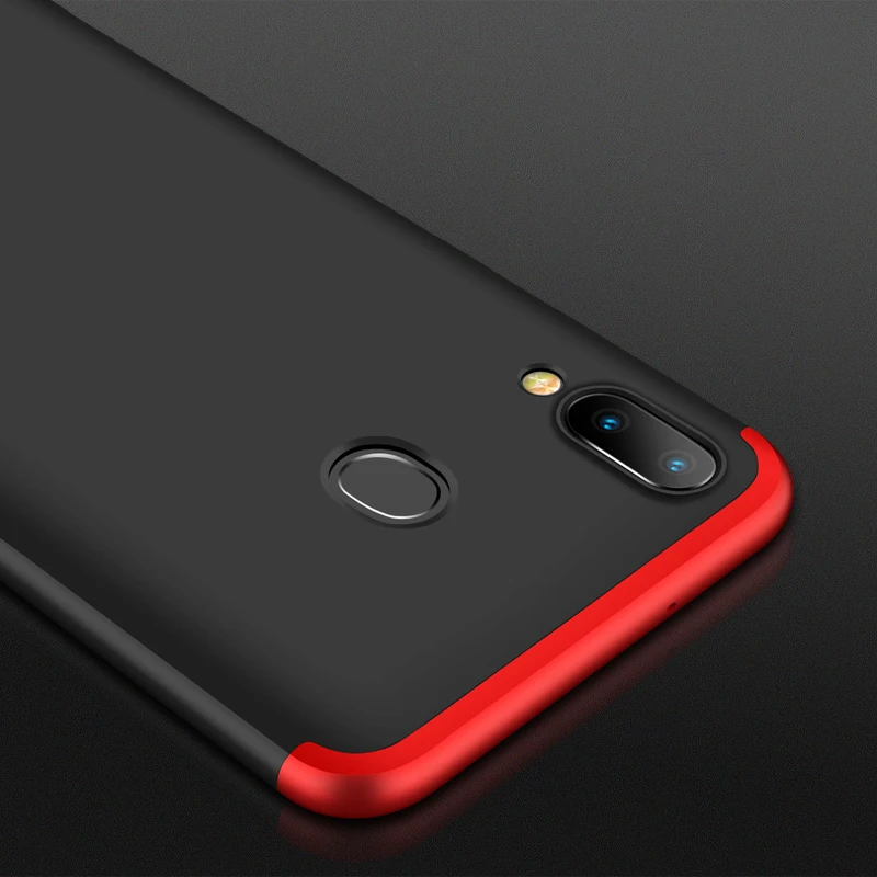 360 Полное покрытие противоударный чехол для Samsung Galaxy M20 м 20 M205F 3 в 1 Жесткий ПК
