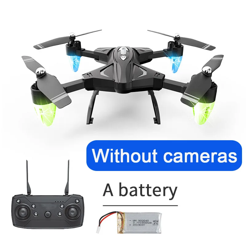 no camera 1battery 1800 мАч аккумулятор для беспилотника с камерой wifi FPV селфи Дрон Профессиональный складной rc Квадрокоптер игрушки дешевые RC вертолеты подарок - Цвет: no camera 1battery