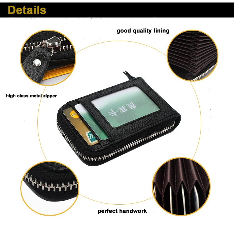 Модные бумажники из натуральной кожи для мужчин и женщин кредитницы держатели