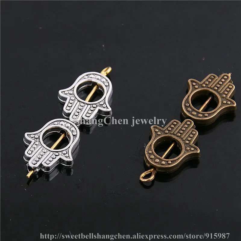 40 шт. бусины шармы Хамса для браслетов|beads charms|bead spacersbeads spacers beads |