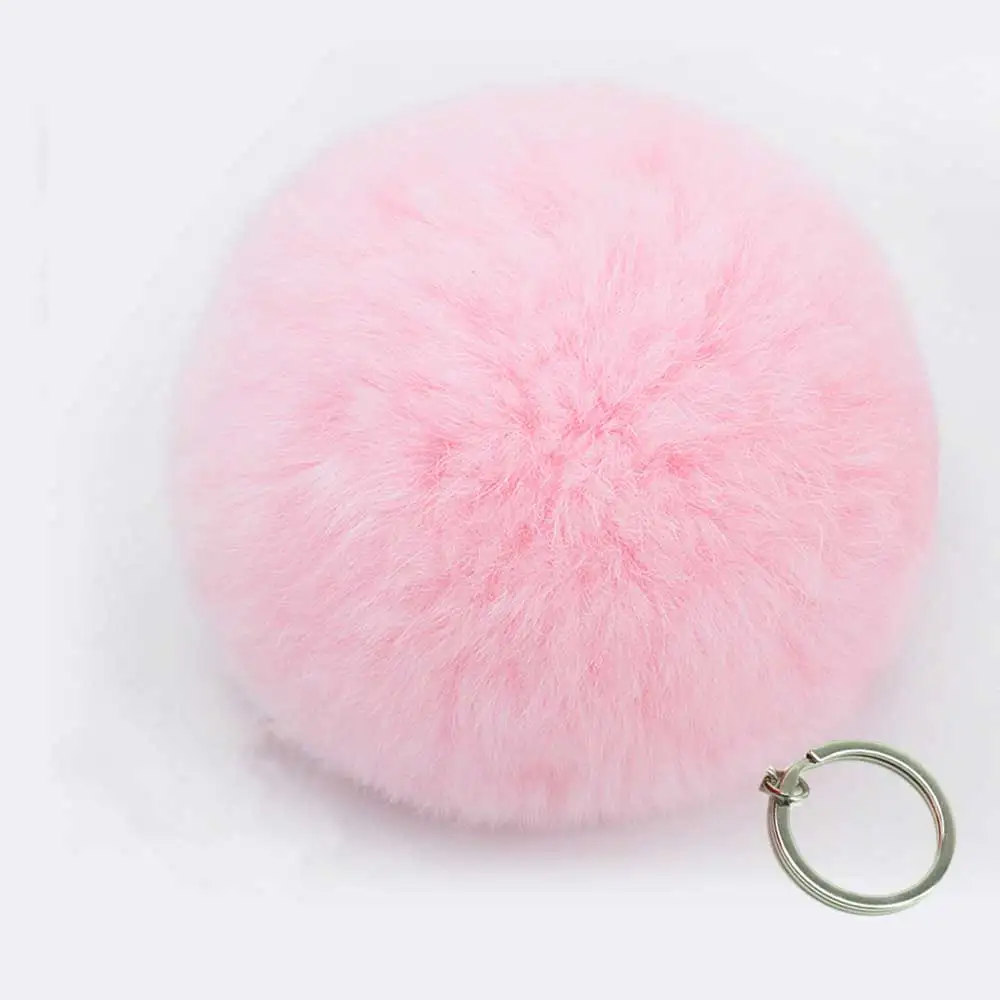 7 см Модный большой брелок из искусственного меха кожаная сумка помпон