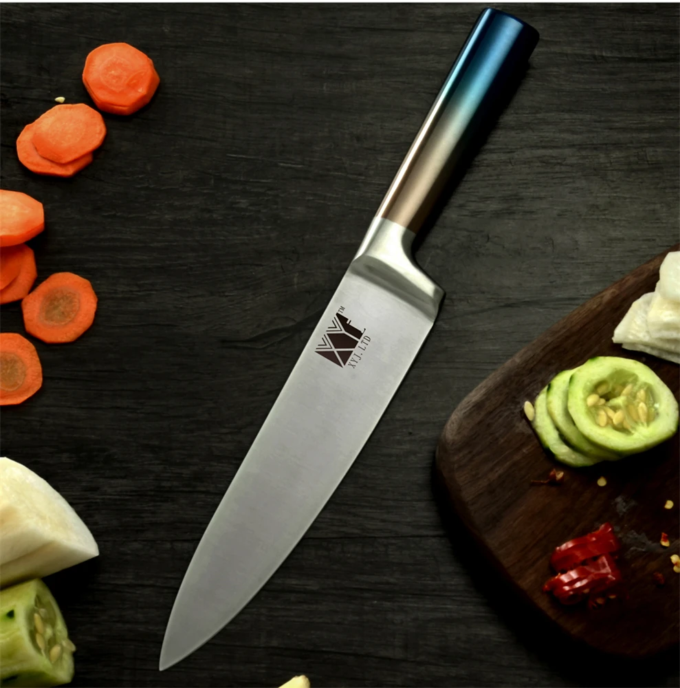 XYj кухонный нож из нержавеющей стали фруктовый нож Santoku шеф-повара нож для нарезки хлеба точилка ножницы аксессуары держатель подставка