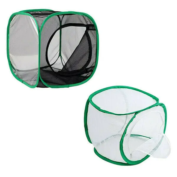Insect Cage Foldable Butterfly Habitat Mesh Transparent Surface Portable Zipper Supplies Boxes | Дом и сад