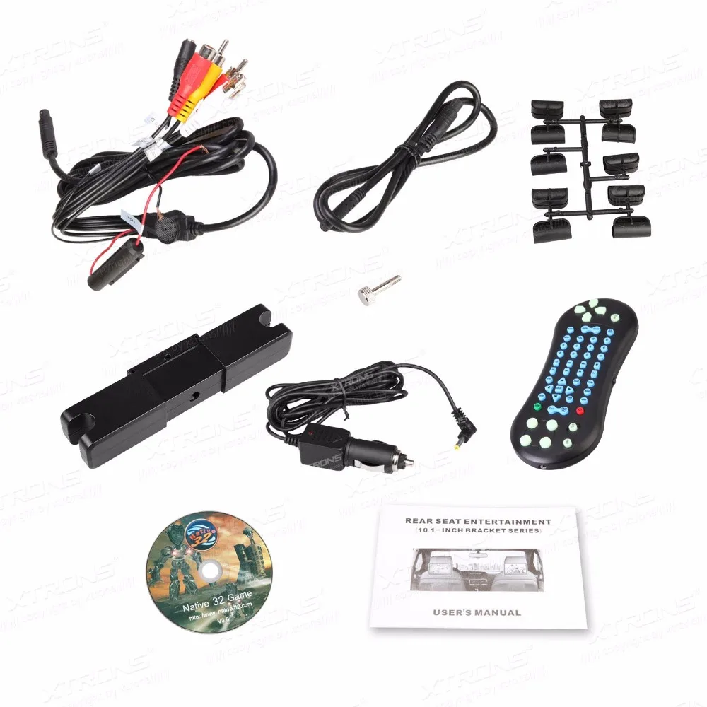 XTRONS Монитор Универсальный 10 1 дюймовый HD экран подголовник Автомобильный DVD плеер