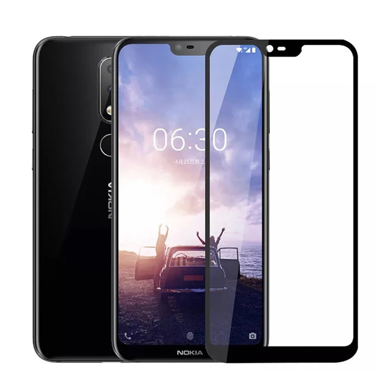 2 шт Закаленное стекло пленка для Nokia 6 1 Plus X6 2018 9H полное покрытие экрана Премиум