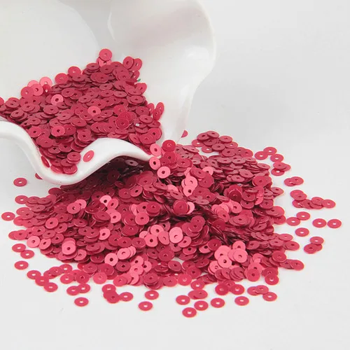 Matte red Блестка 4 мм матовая блестка ПВХ Плоская Круглая тусклая полированная тесьма с пайетками для шитья свадьбы ремесло Женская одежда Аксессуары 20 г - Цвет: Matte red