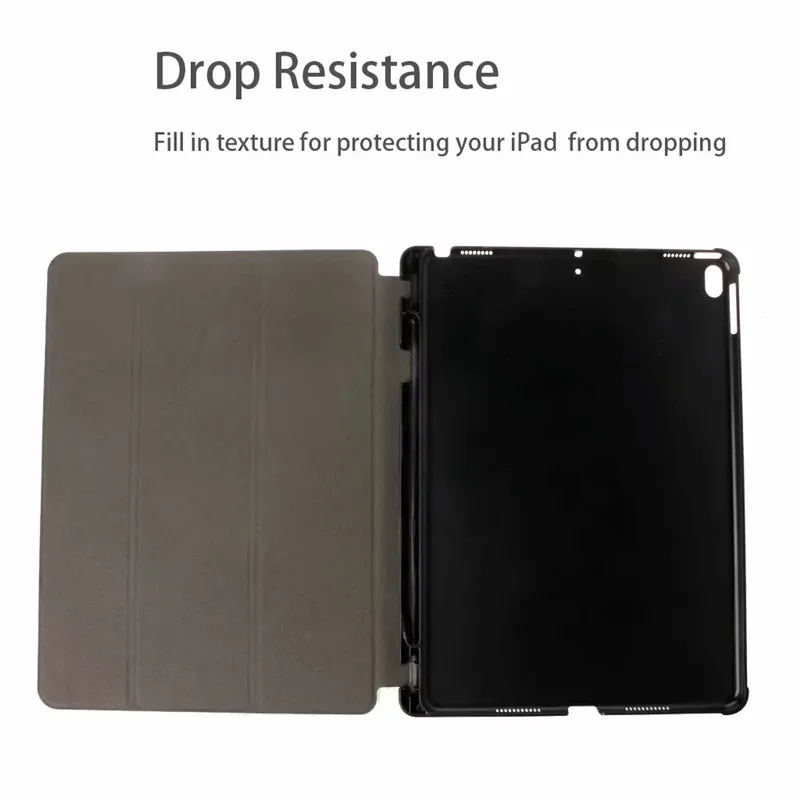 Тонкий Окрашенные ПУ кожаный флип чехол для Apple iPad Pro 10 5 2017 с карандашом держатель