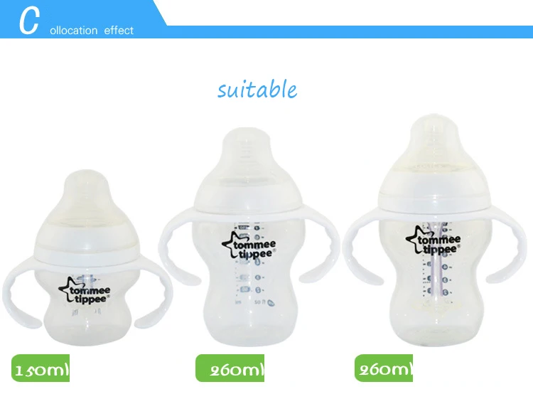 2 шт. универсальные широкие ручки для бутылочек Tommee Tippee|feeding milk bottle|baby bottlebottle handle |