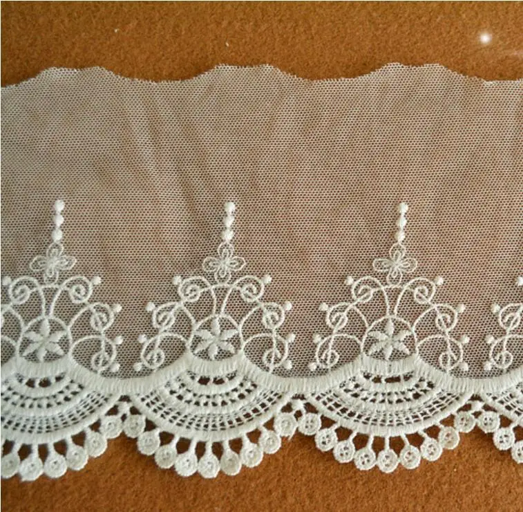 Ширина 12 см 2 искусственных вышивания искусственная кружевная отделка