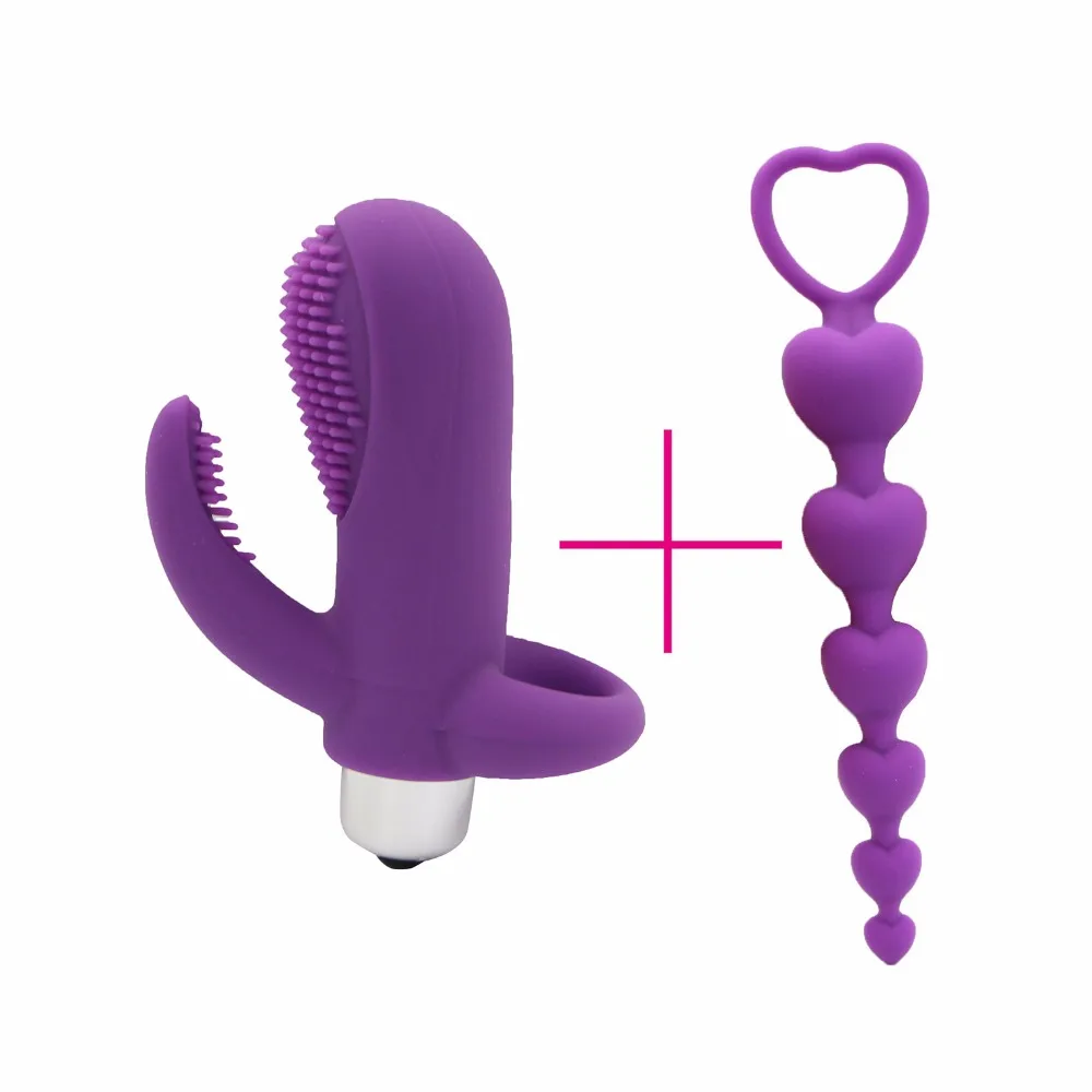 YEMA 2 шт./компл. G Spot Clitoris Finger Мини вибратор секс-машина и сердце анальные шарики