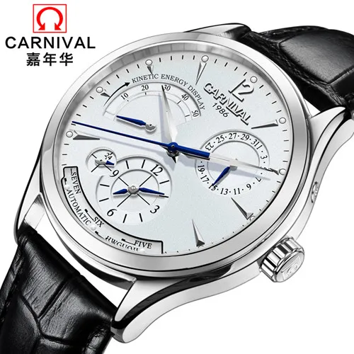 Montre homme, автоматические механические часы, запас хода, автоматические мужские механические часы, Авто Дата, водонепроницаемые наручные часы для мужчин - Цвет: 1