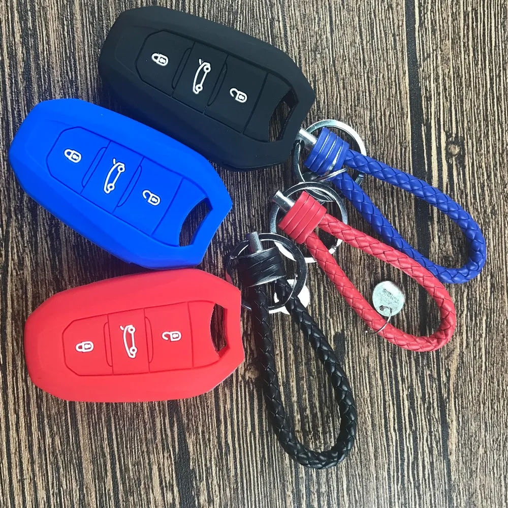 Для Peugeot 208 308 508 3008 5008 силиконовый чехол для автомобильного ключа без креативный