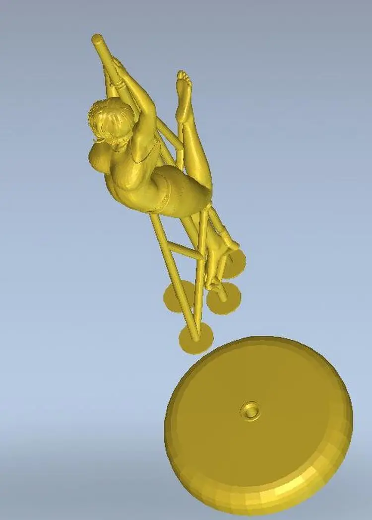 3d модель рельef для ЧПУ или 3D принтеров в формате STL статуя dancer_2|3d model relief|3d relief modelfor