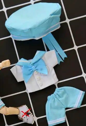 bule suit 1 шт. прекрасный OB 11 кукла матроска костюм/шляпа для Obitsu 11, 1/12 BJD Кукла Одежда Аксессуары - Цвет: bule suit