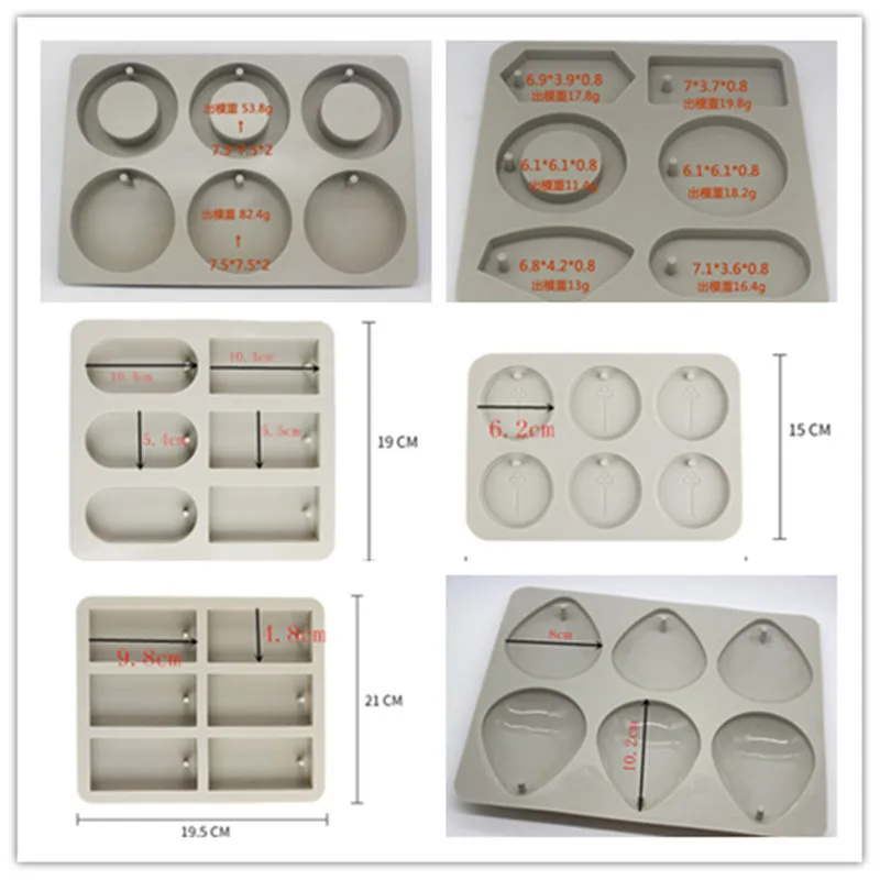 

Wholesale aromatherapy plaster wax candle mold car pendant plaster hanging craft silicone molds