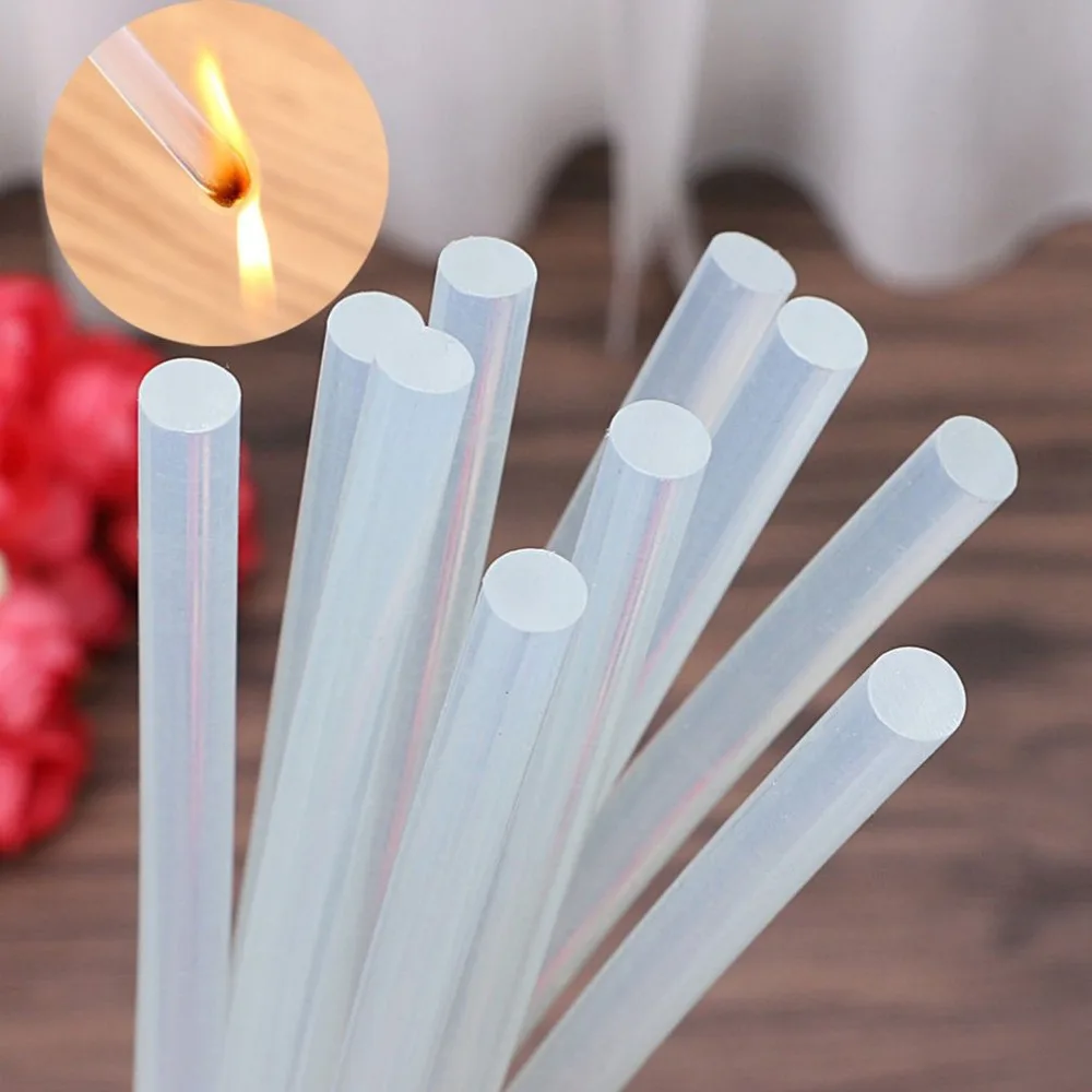 10pcs NonToxic Hot Melt Glue Sticks for Craft Electric Heating Strength Repair Sticker 180x11mm 180x7mm | Инструменты