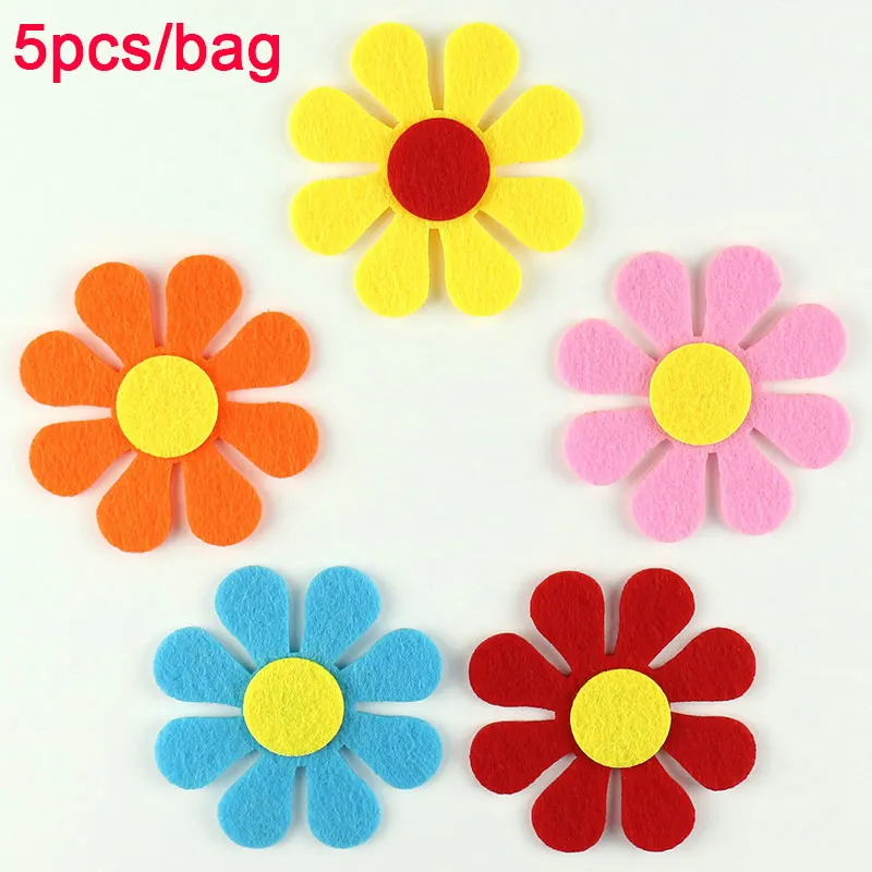7x7cm 46 стилей войлочные патчи фрукты/цветы/баллон/Животные Аппликации Швейные принадлежности войлочные ремесла Декор стены DIY аксессуары - Цвет: 7x7cm