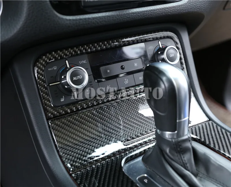Для VW Touareg консоль из углеродного волокна кондиционер Кнопка накладка 2011- 2 шт