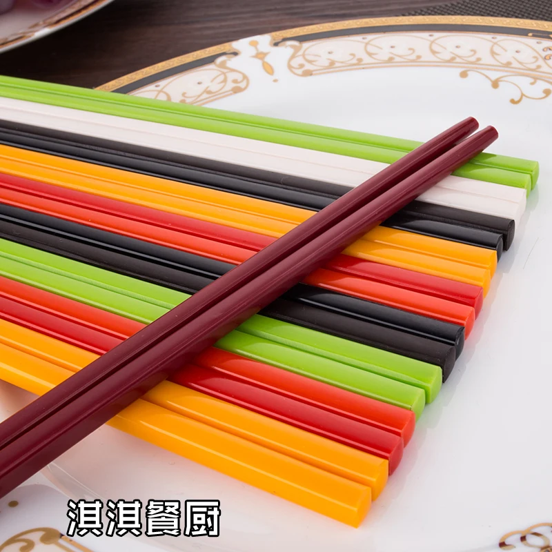 10 пар корейских японских суши Хаши палочки многоразовые черные для еды китайские