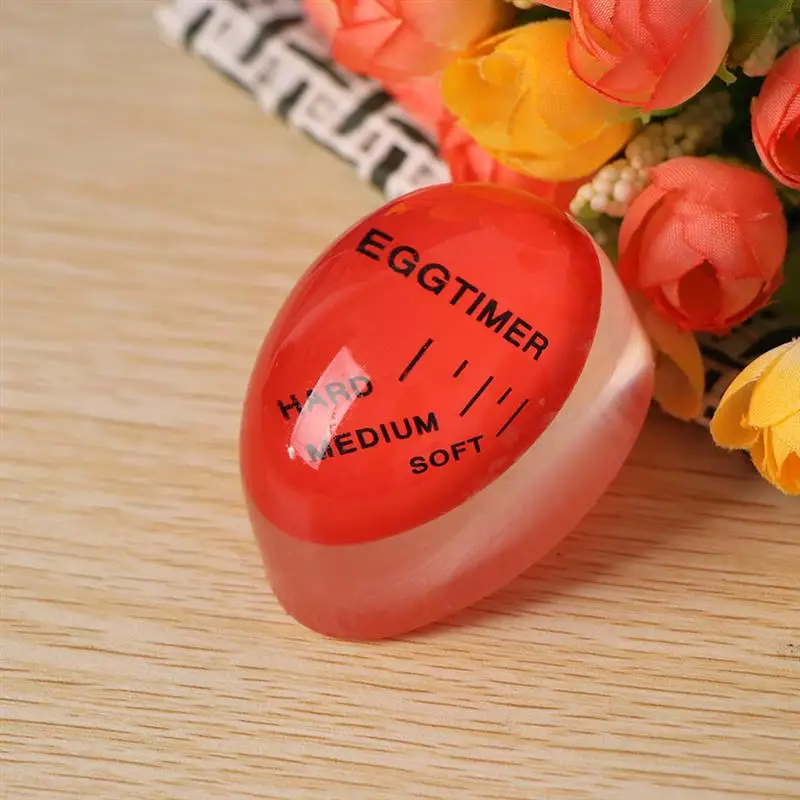 Portable Reusable 1Pc Egg Perfect Color Changing Timer Control Soft Hard Boiled Eggs Cooking Kitchen Resin Egg Timer Home Tools