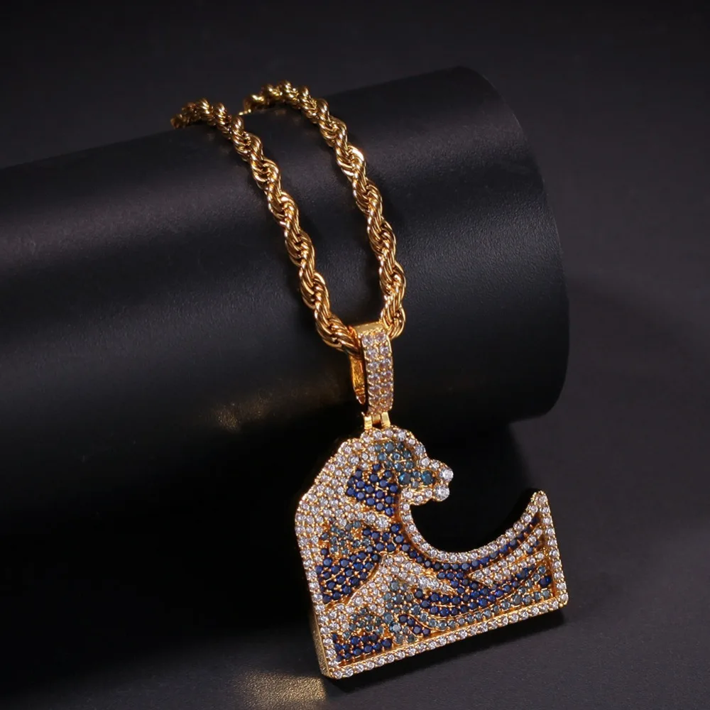 Красочные Полный AAA циркония серфинга цепи для женщин и мужчин очарование горный