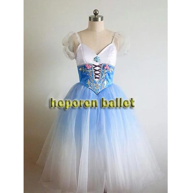 Высококачественная индивидуальная голубая Бриллиантовая балетная одежда