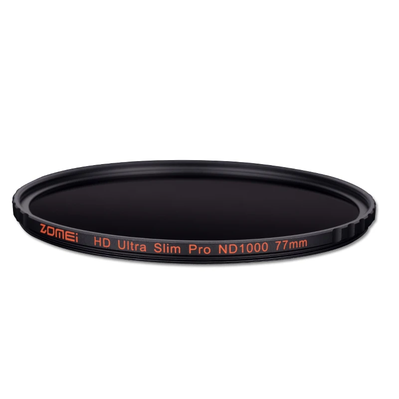 Zomei 52/58/67/72/77/82 мм Ultra Slim MC ND1000 nd3.0 10 стоп серебристые оправе Стекло нейтральной